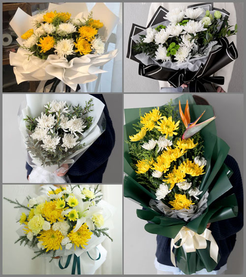 四川绵阳梓潼县观义镇白事花束代送